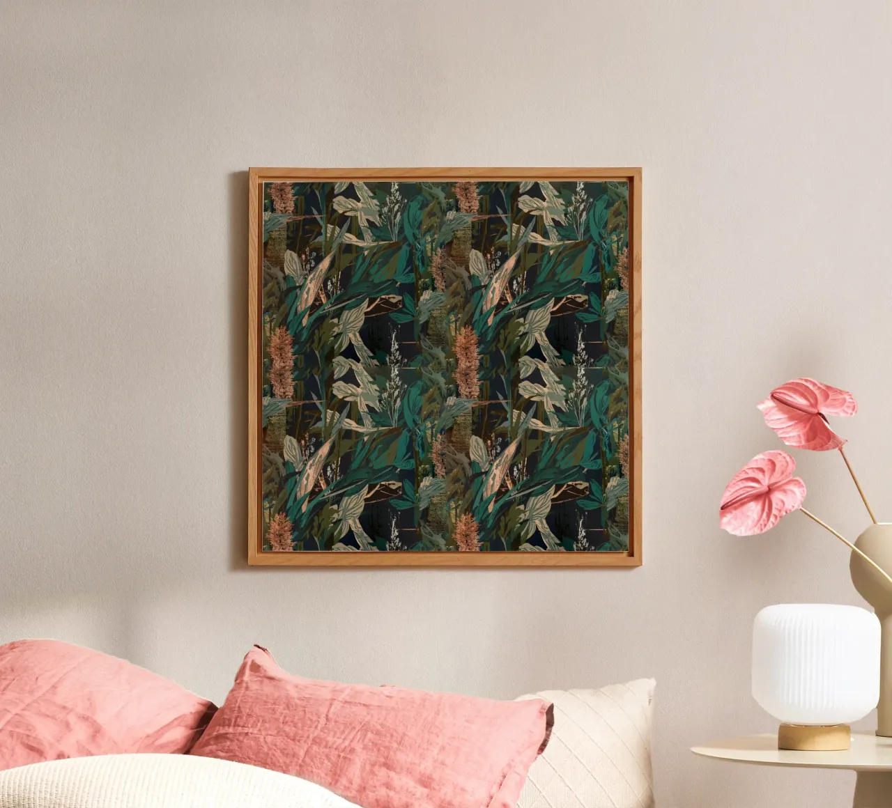 Dark Botanical Pattern pannello forex da AzStore11