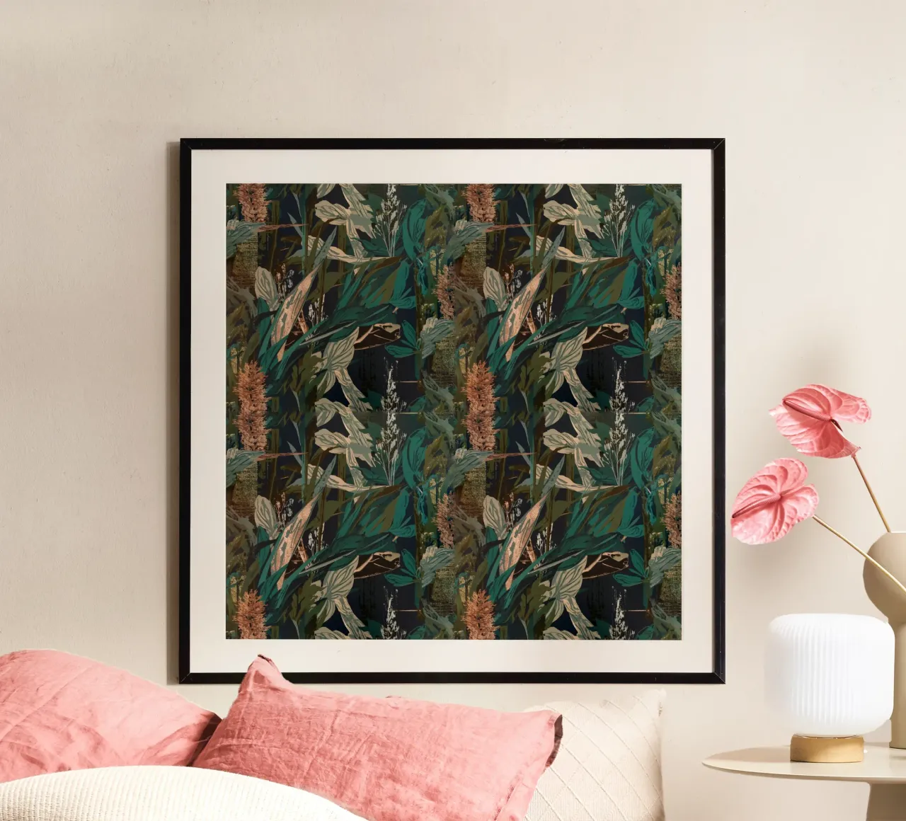 Dark Botanical Pattern carta hahnemühle da AzStore11