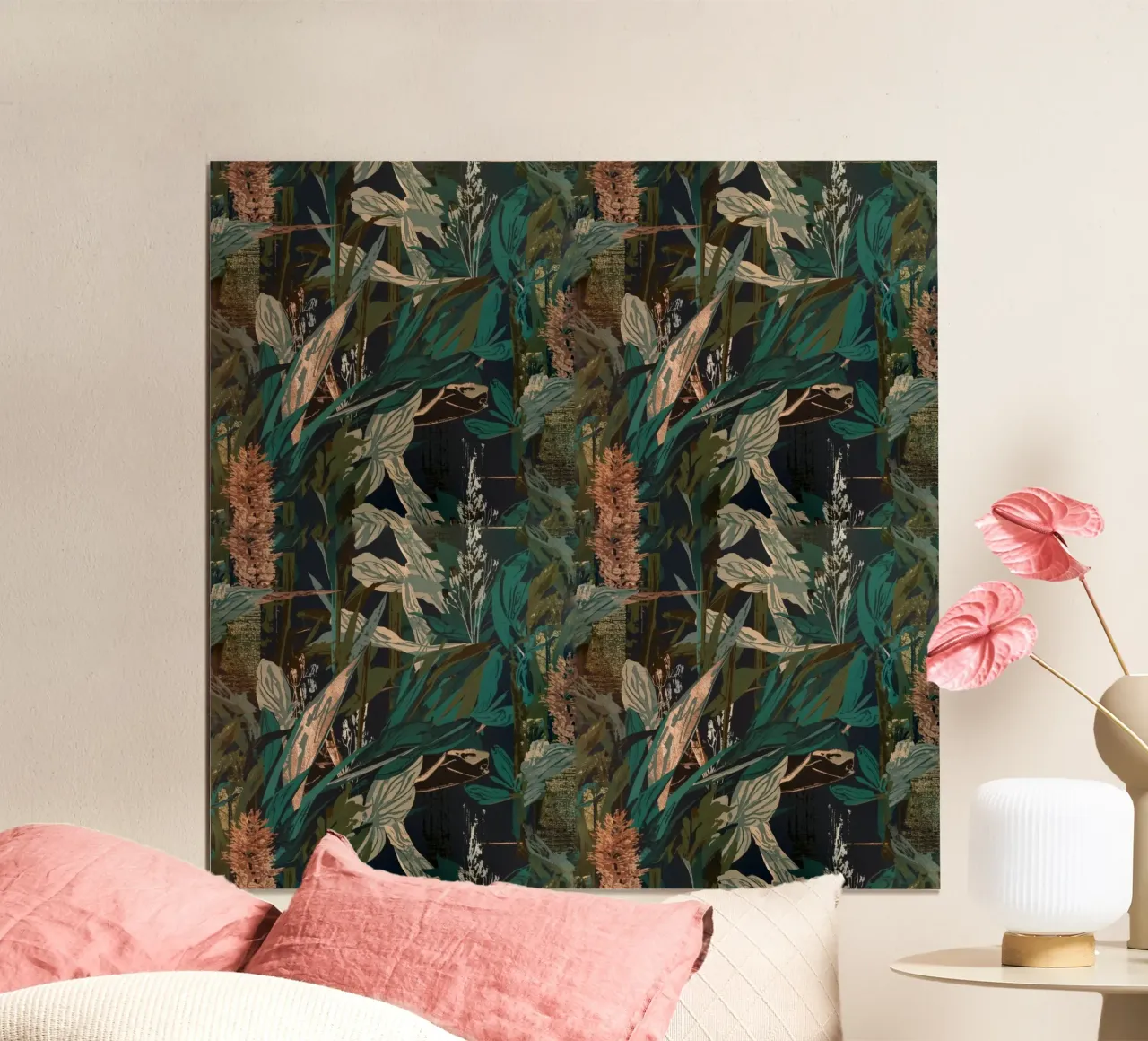 Dark Botanical Pattern carta hahnemühle da AzStore11