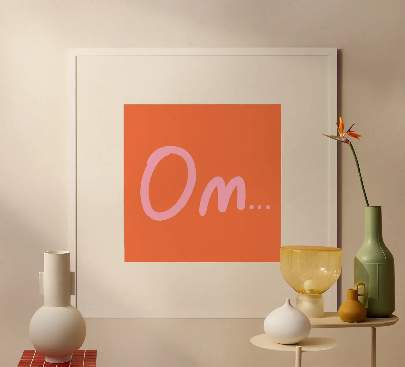 Om..... poster van Julia Reyelt