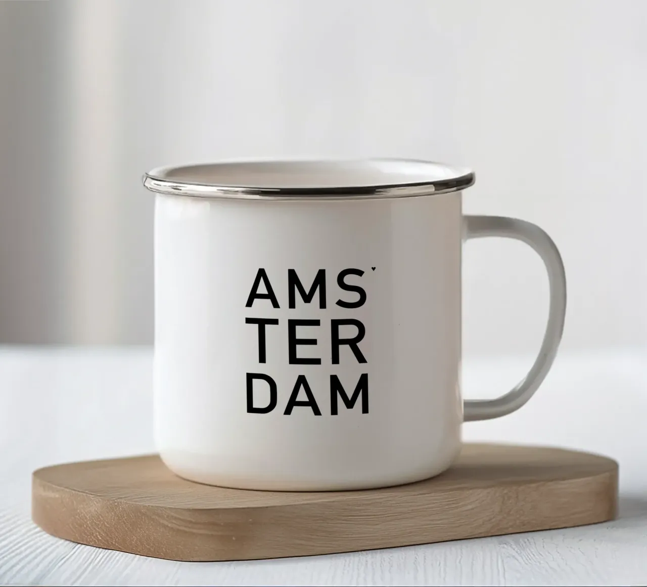 Amsterdam tazza in smalto da typotraveler