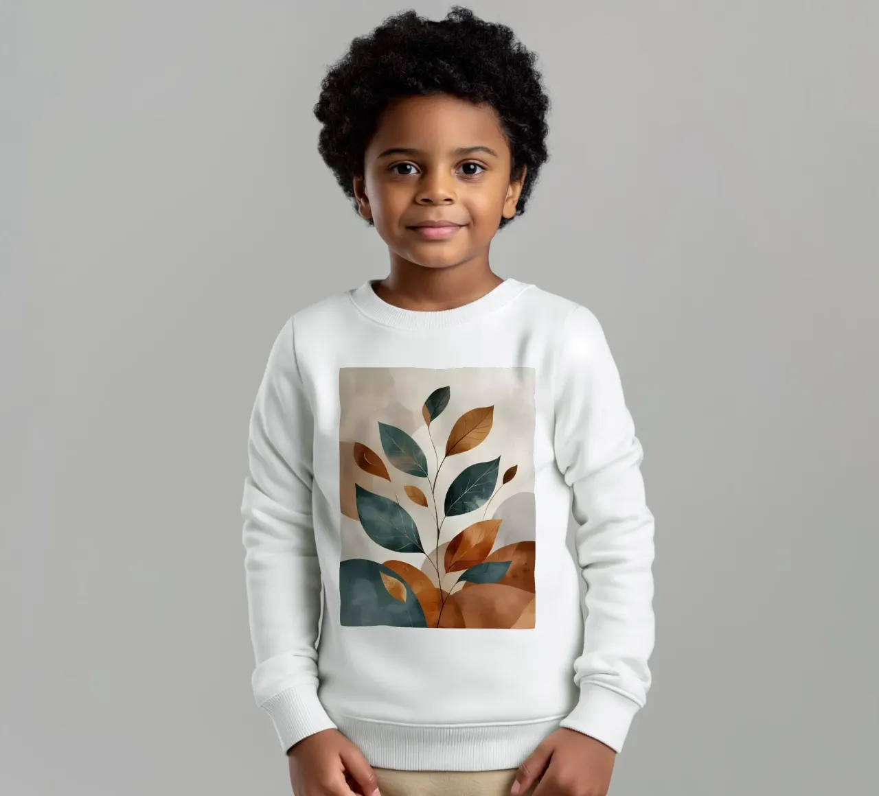 Autumnal Elegance kids sweatshirt by Artistic-shop