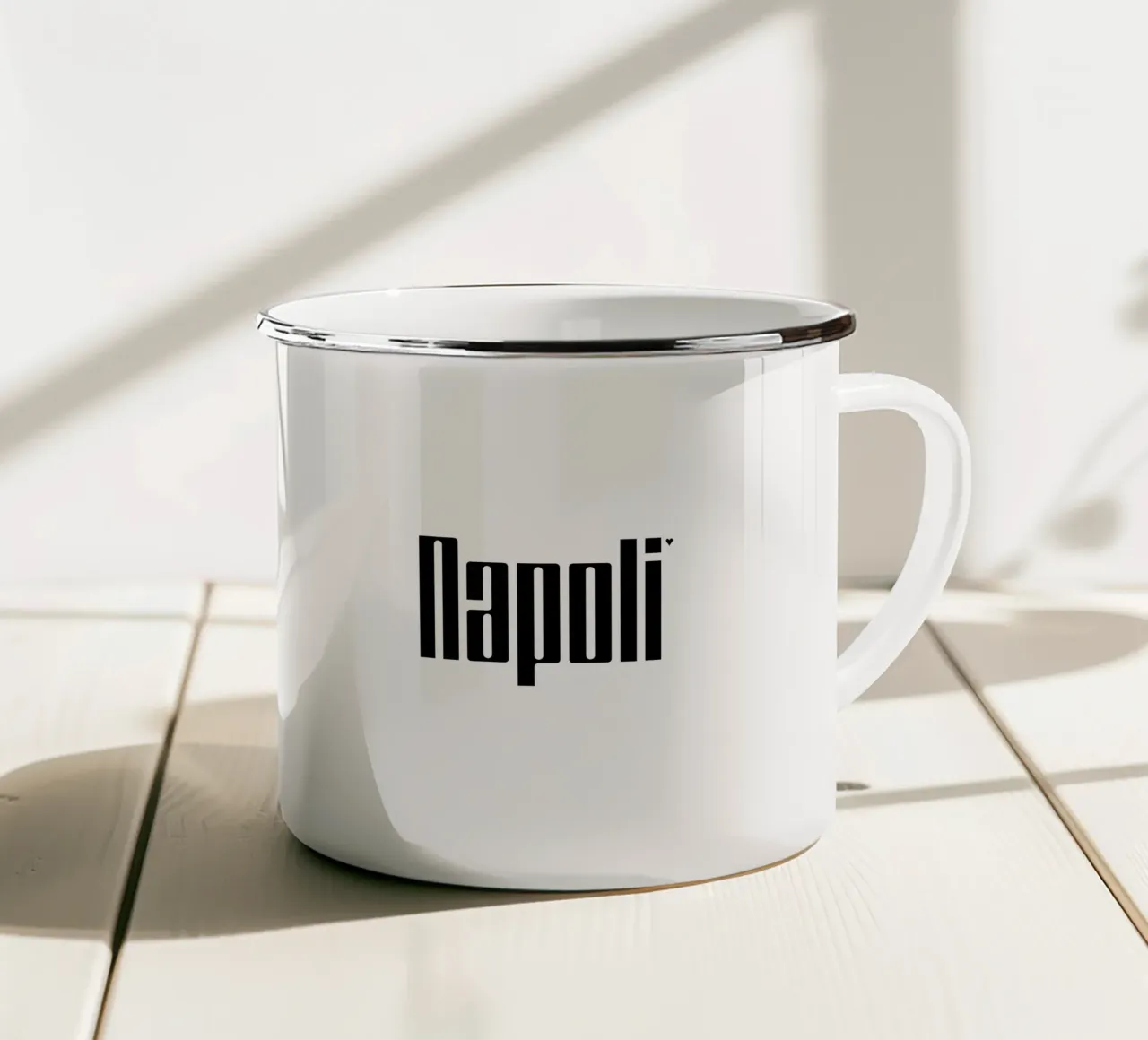 Napoli tazza in smalto da typotraveler