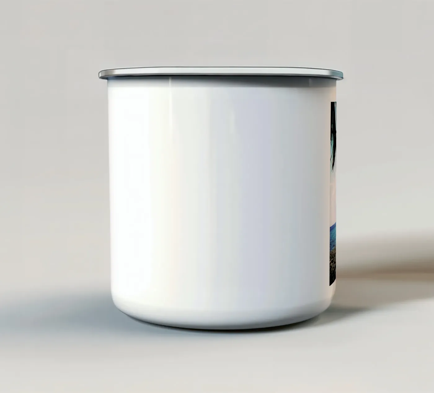 Canopy enamel mug by BLAEK Design Studio