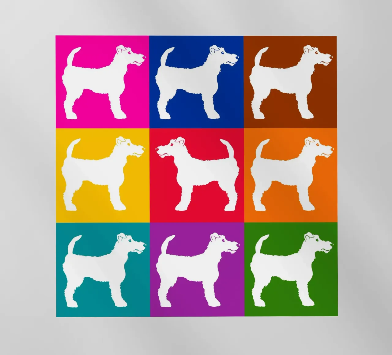 Fox Terrier pellicola backlit da Pop dogs