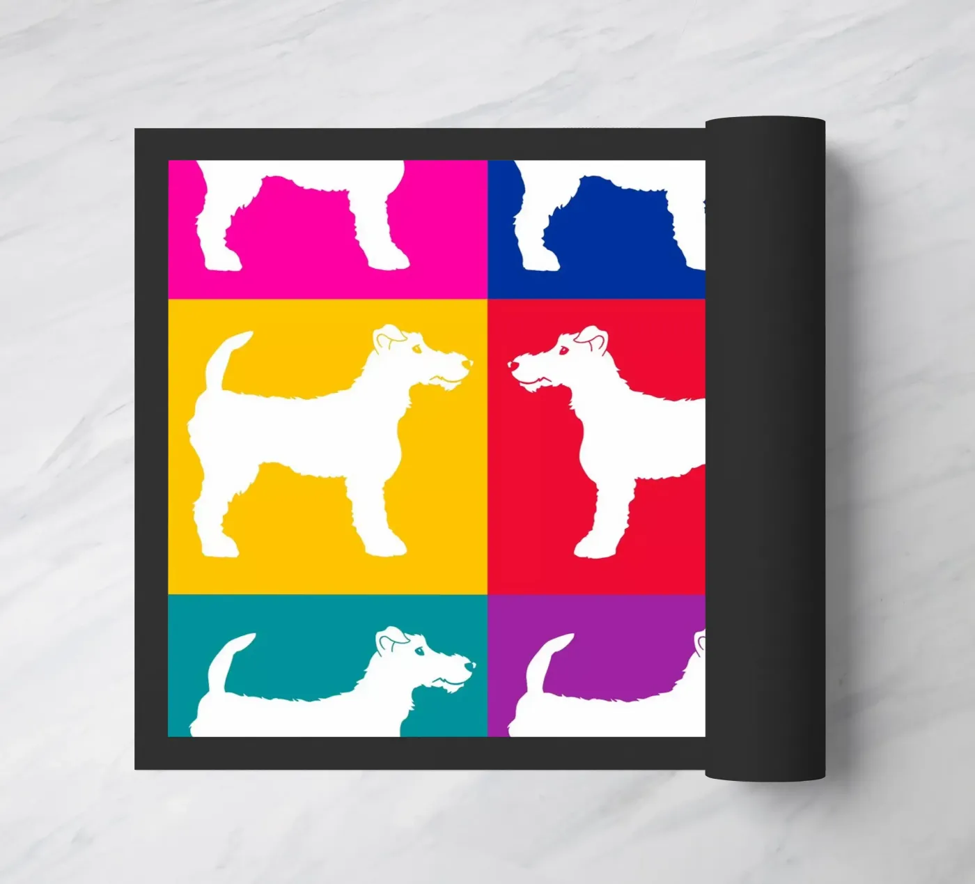 Fox Terrier deurmat van Pop dogs