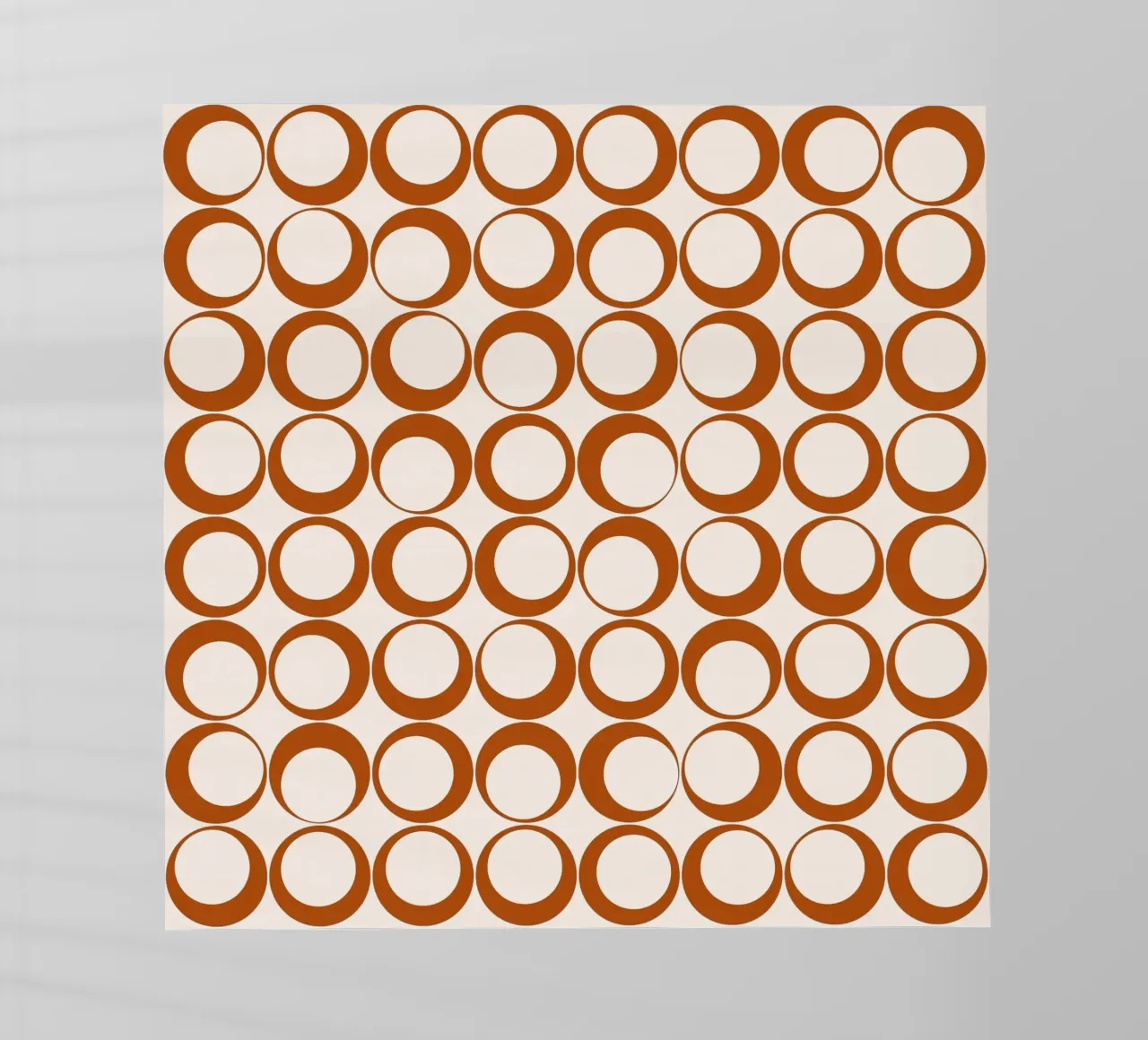 Vibrazioni nostalgiche dei loop retrò arancione bruciato pellicola backlit da Timeless moderna