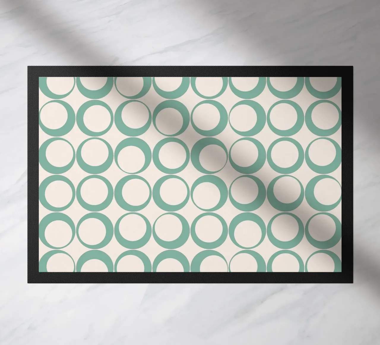 Blu menta Retro Loops Vibe nostalgico zerbino da Timeless moderna