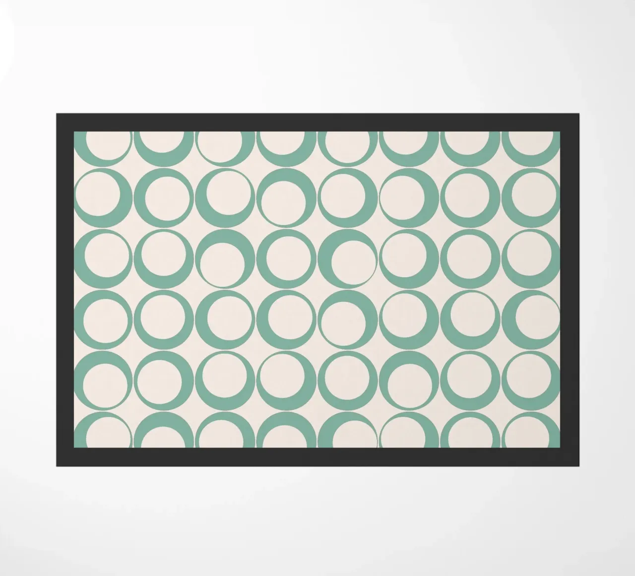 Blu menta Retro Loops Vibe nostalgico zerbino da Timeless moderna