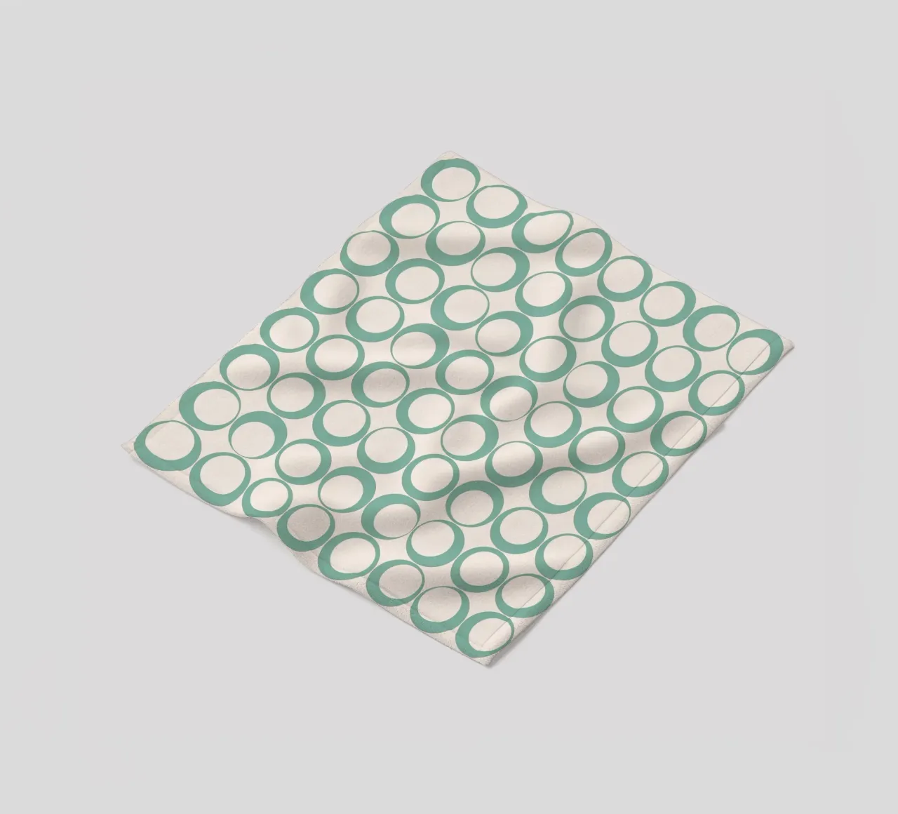 Blu menta Retro Loops Vibe nostalgico coperta in pile da Timeless moderna