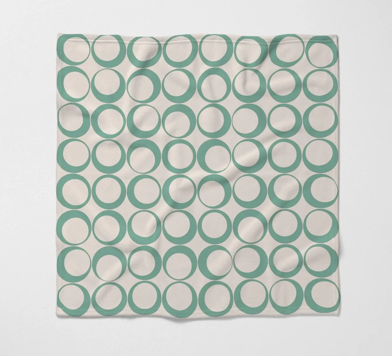 Blu menta Retro Loops Vibe nostalgico coperta in pile da Timeless moderna