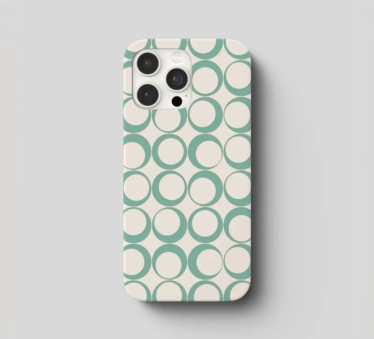 Blu menta Retro Loops Vibe nostalgico cover iphone da Timeless moderna