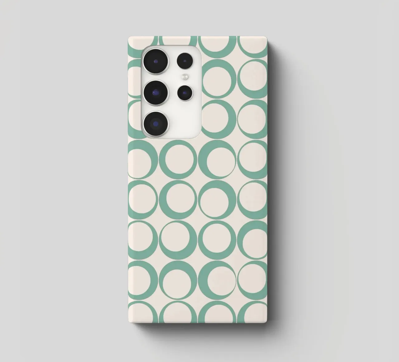 Blu menta Retro Loops Vibe nostalgico cover samsung da Timeless moderna