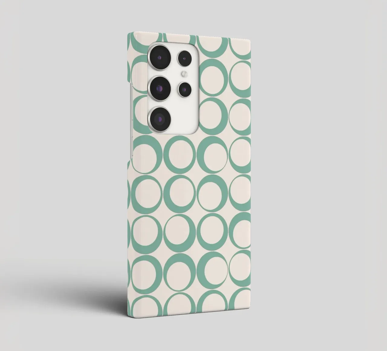 Blu menta Retro Loops Vibe nostalgico cover samsung da Timeless moderna