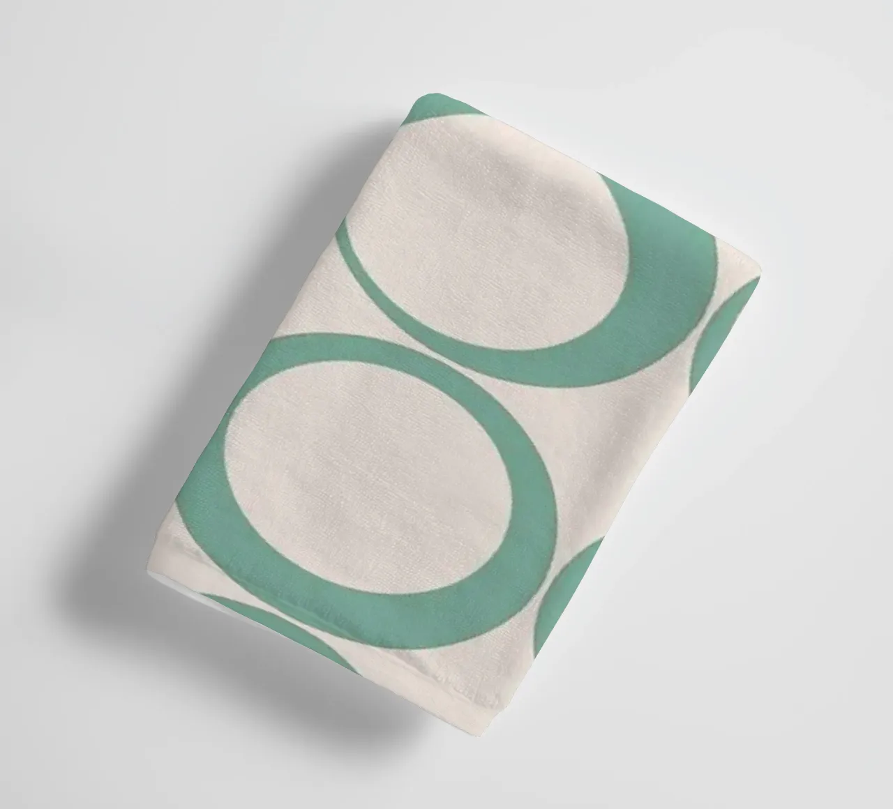 Blu menta Retro Loops Vibe nostalgico asciugamano da bagno da Timeless moderna