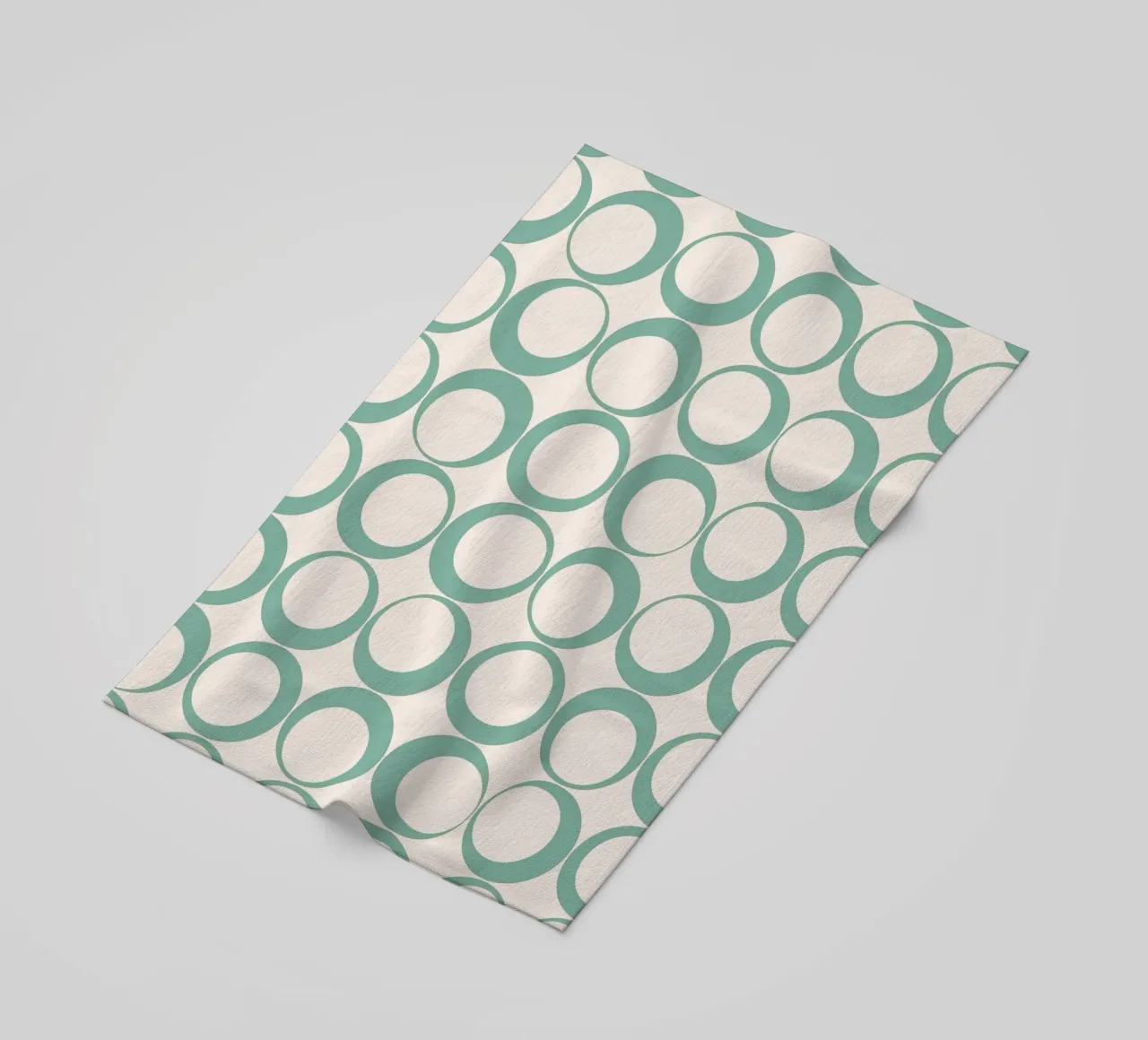 Blu menta Retro Loops Vibe nostalgico telo mare da Timeless moderna