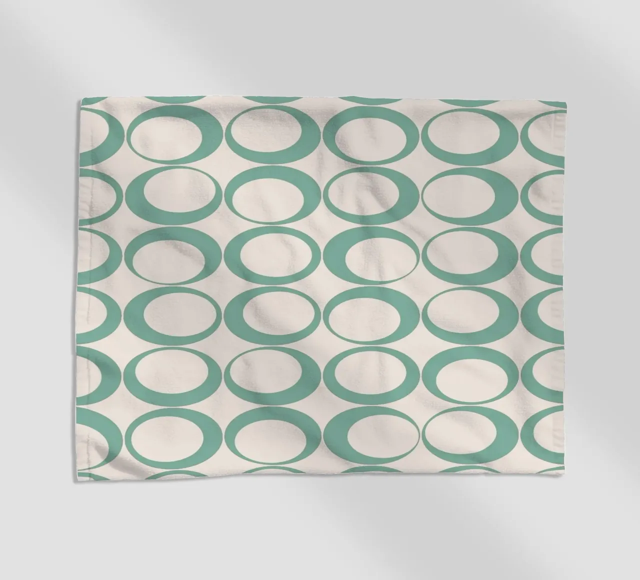 Blu menta Retro Loops Vibe nostalgico telo mare da Timeless moderna