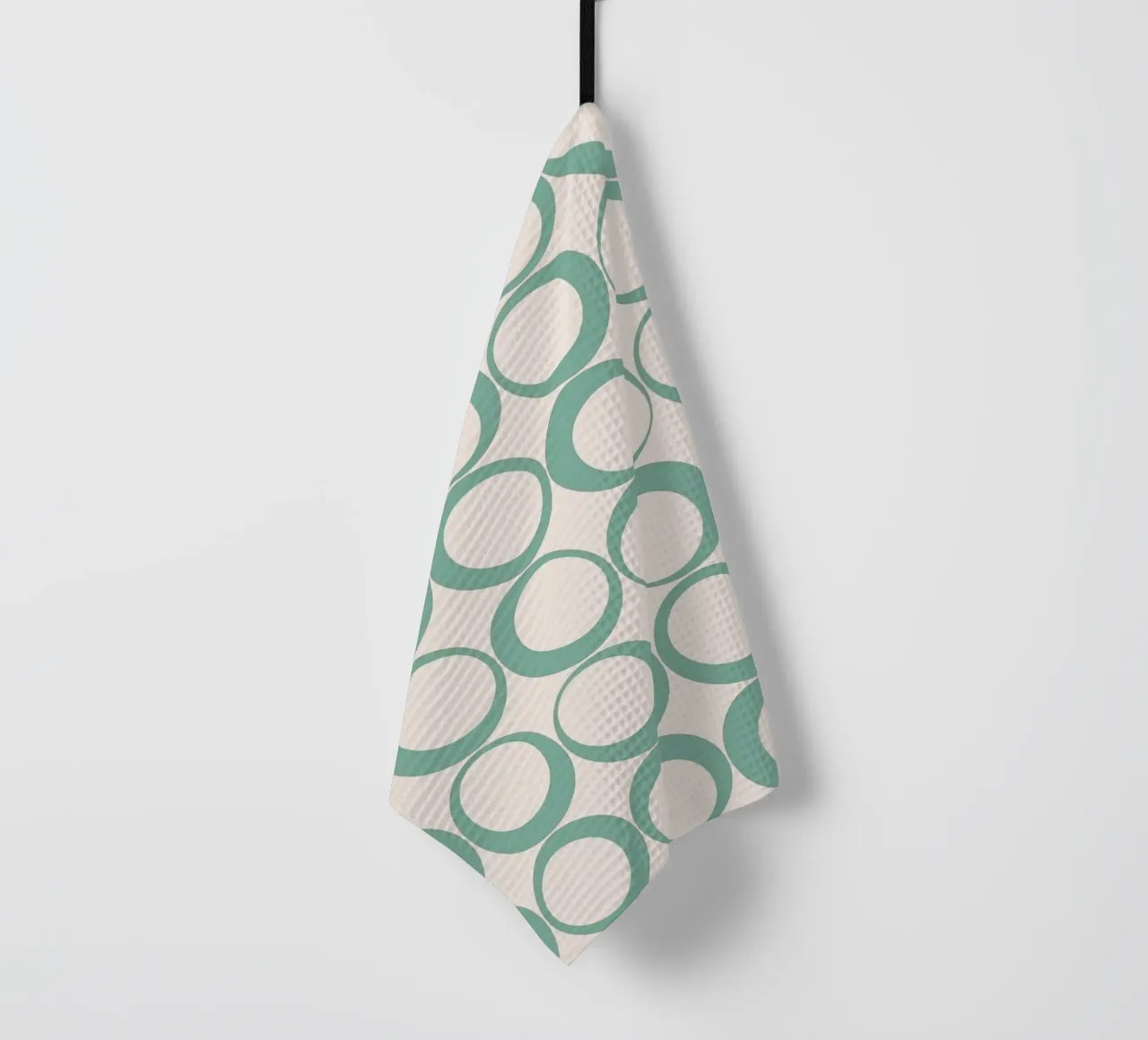 Blu menta Retro Loops Vibe nostalgico canovaccio da cucina da Timeless moderna