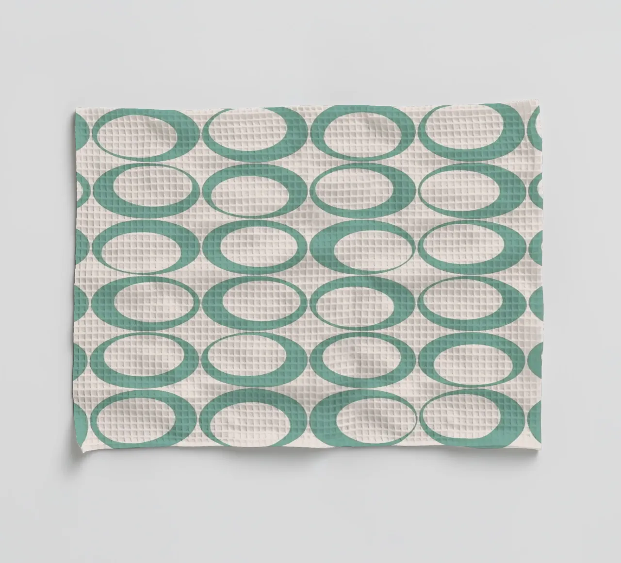 Blu menta Retro Loops Vibe nostalgico canovaccio da cucina da Timeless moderna