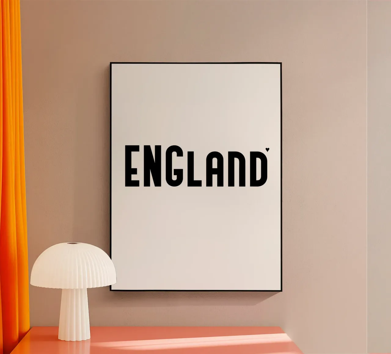 England acrylic glass by typotraveler