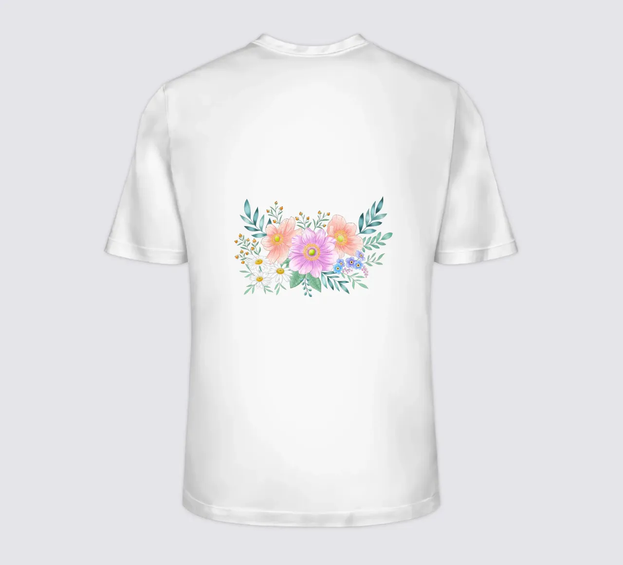 Flower frame with spring flair. Space for your own text t-shirt by CalliLetters