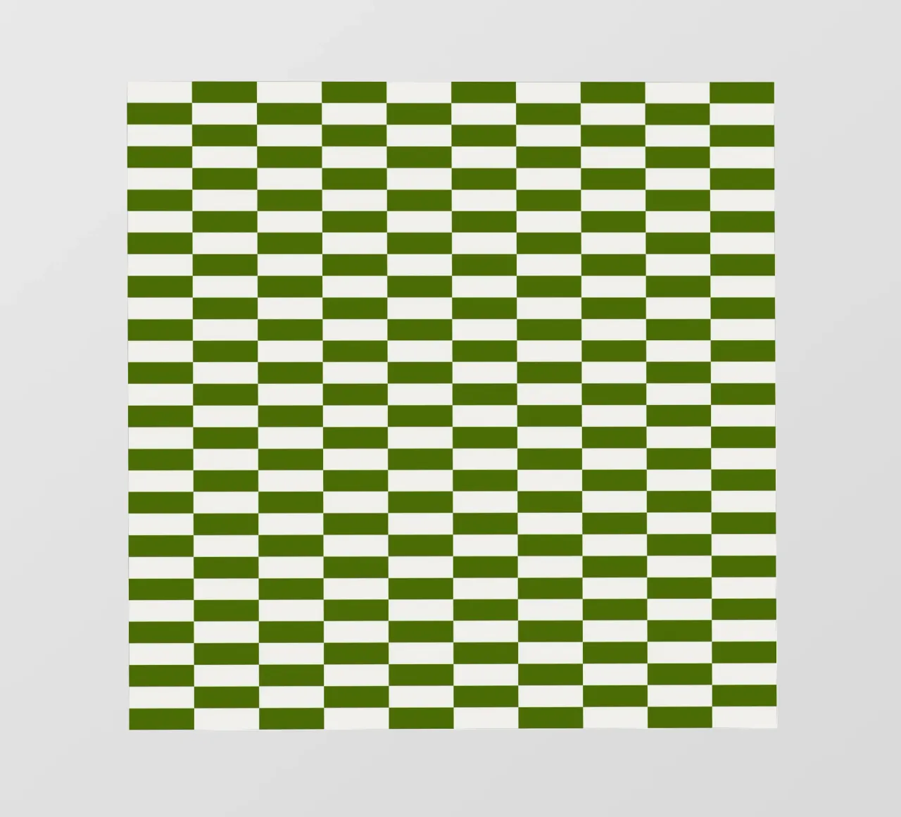 Strisce a quadri verdi di metà secolo telo in pvc da Timeless moderna