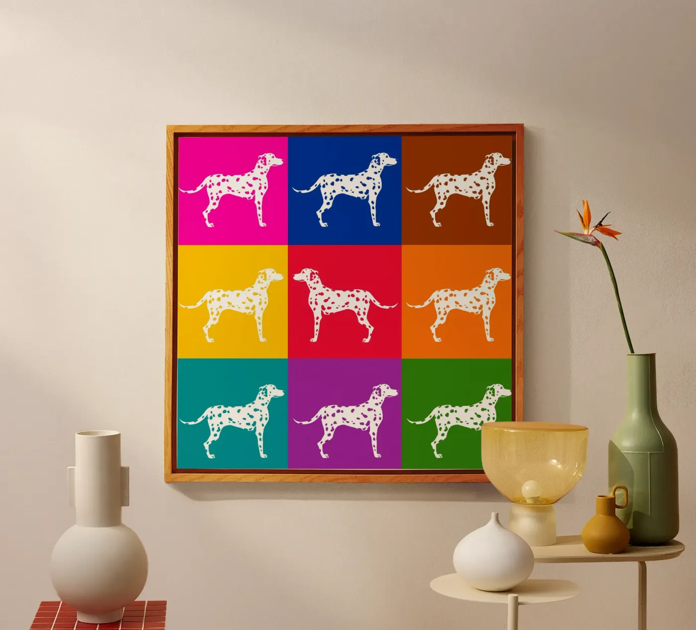 Dalmatiër acryl van Pop dogs