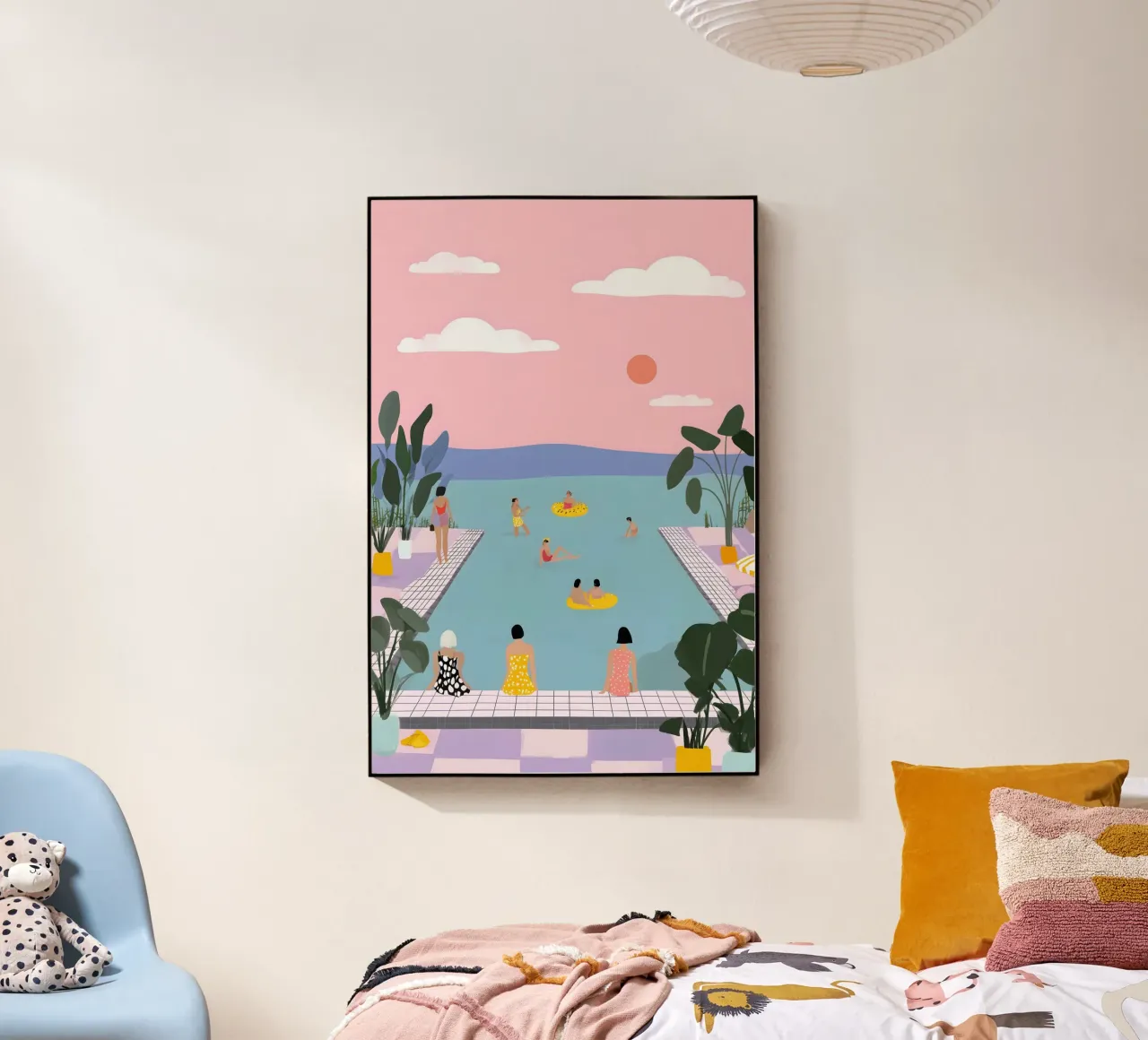 Poolside Reverie plexiglass da Vibrant Berry Studio