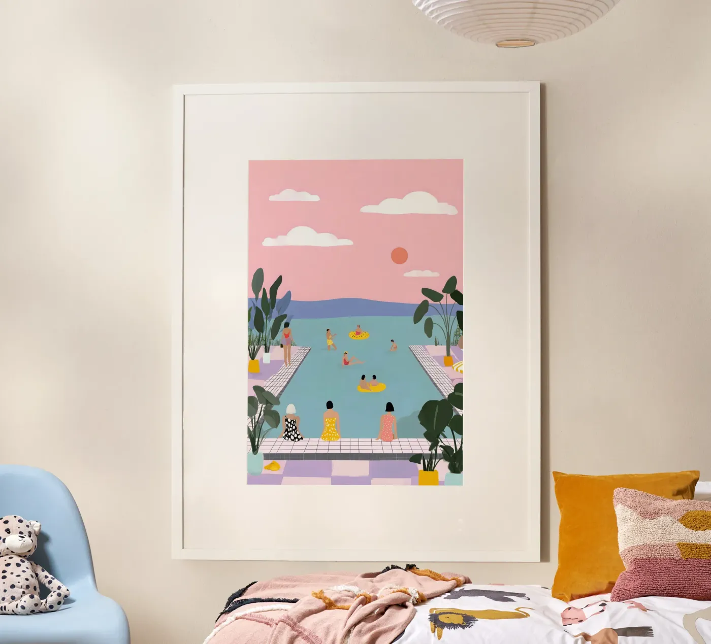 Poolside Reverie poster da Vibrant Berry Studio