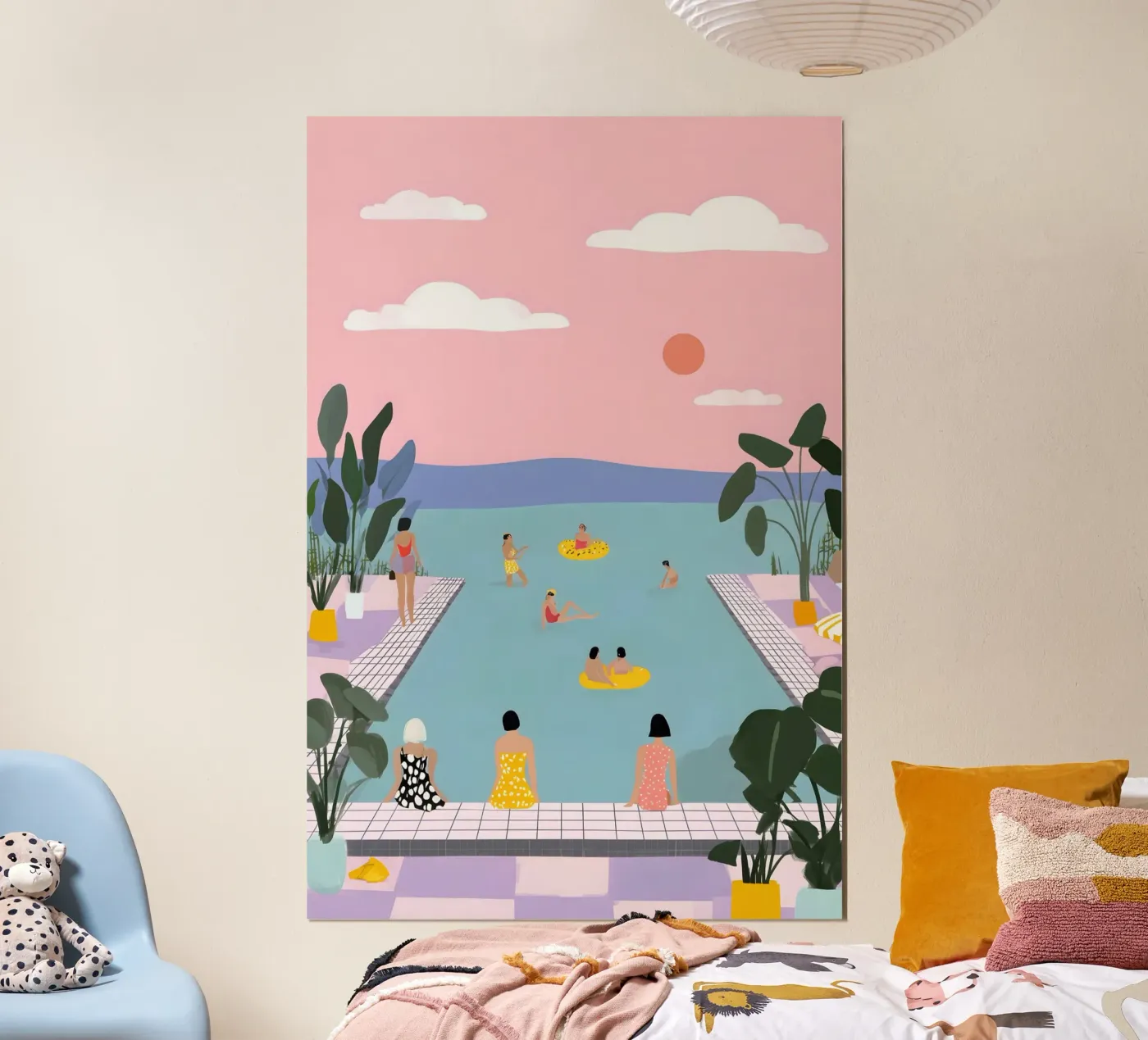 Poolside Reverie poster da Vibrant Berry Studio