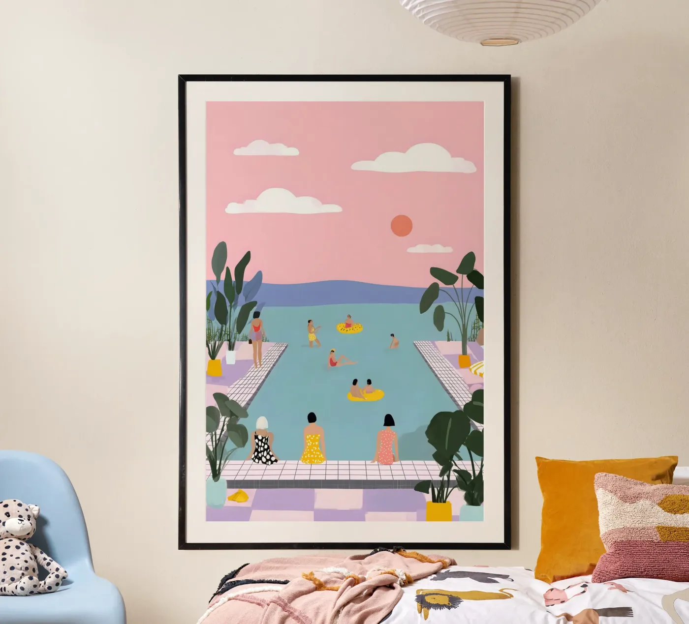 Poolside Reverie poster da Vibrant Berry Studio