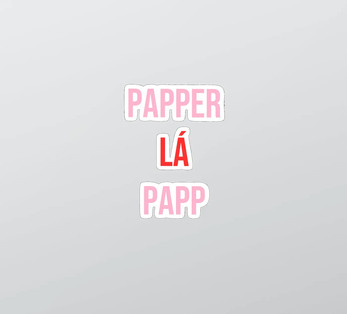 Papperlápapp sticker by Cancel Simplicity