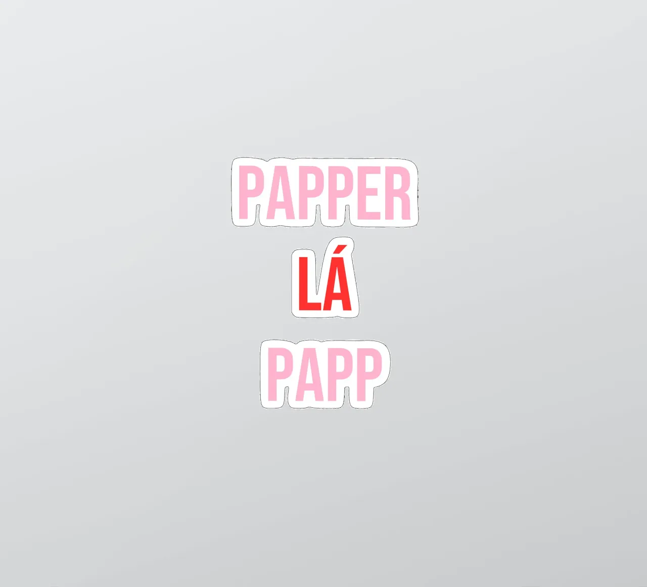 Papperlápapp sticker by Cancel Simplicity