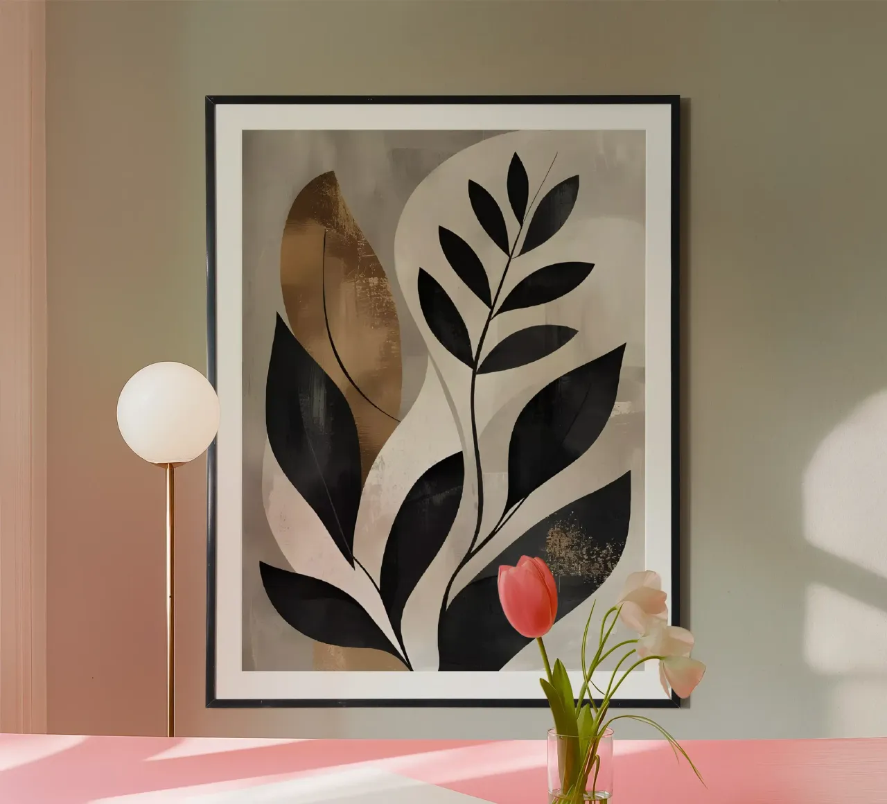 Abstract Botanical Elegance poster by Artistic-shop