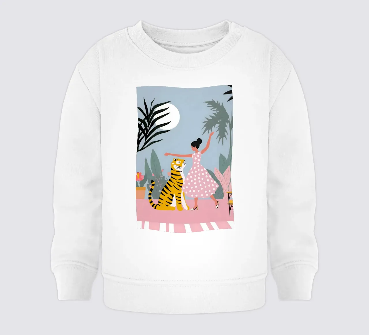 Dancing in the Moonlight felpa neonato da Vibrant Berry Studio