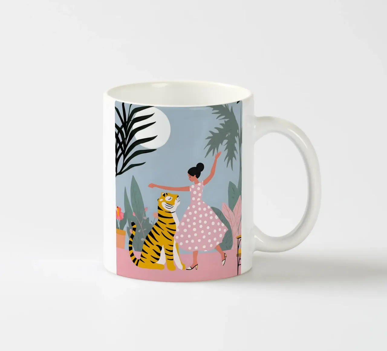 Dancing in the Moonlight tazza in ceramica da Vibrant Berry Studio