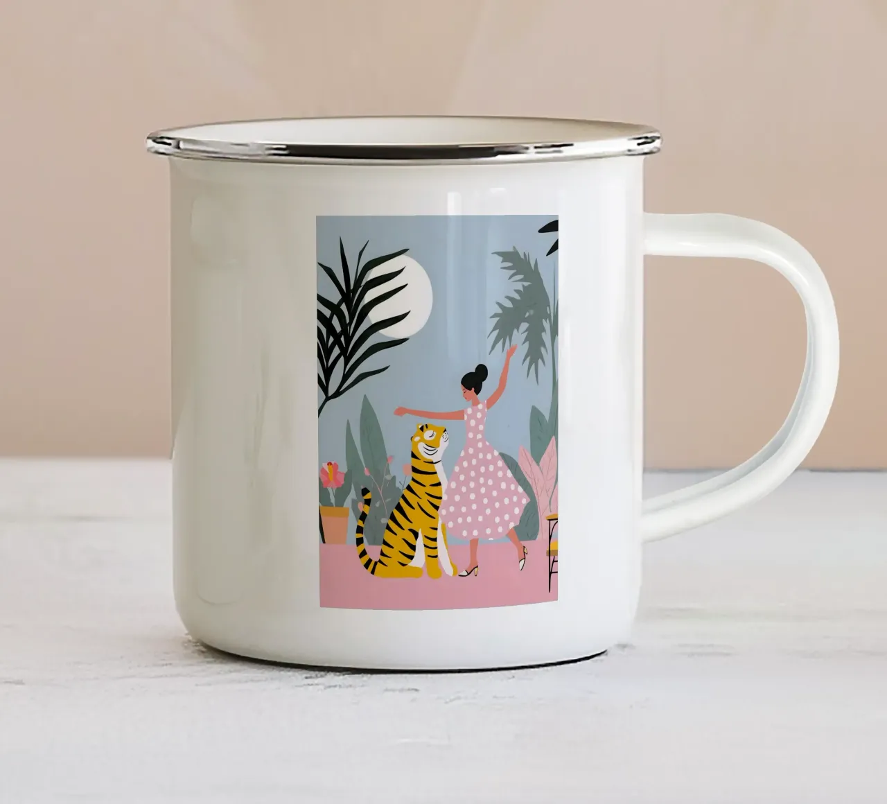 Dancing in the Moonlight tazza in smalto da Vibrant Berry Studio