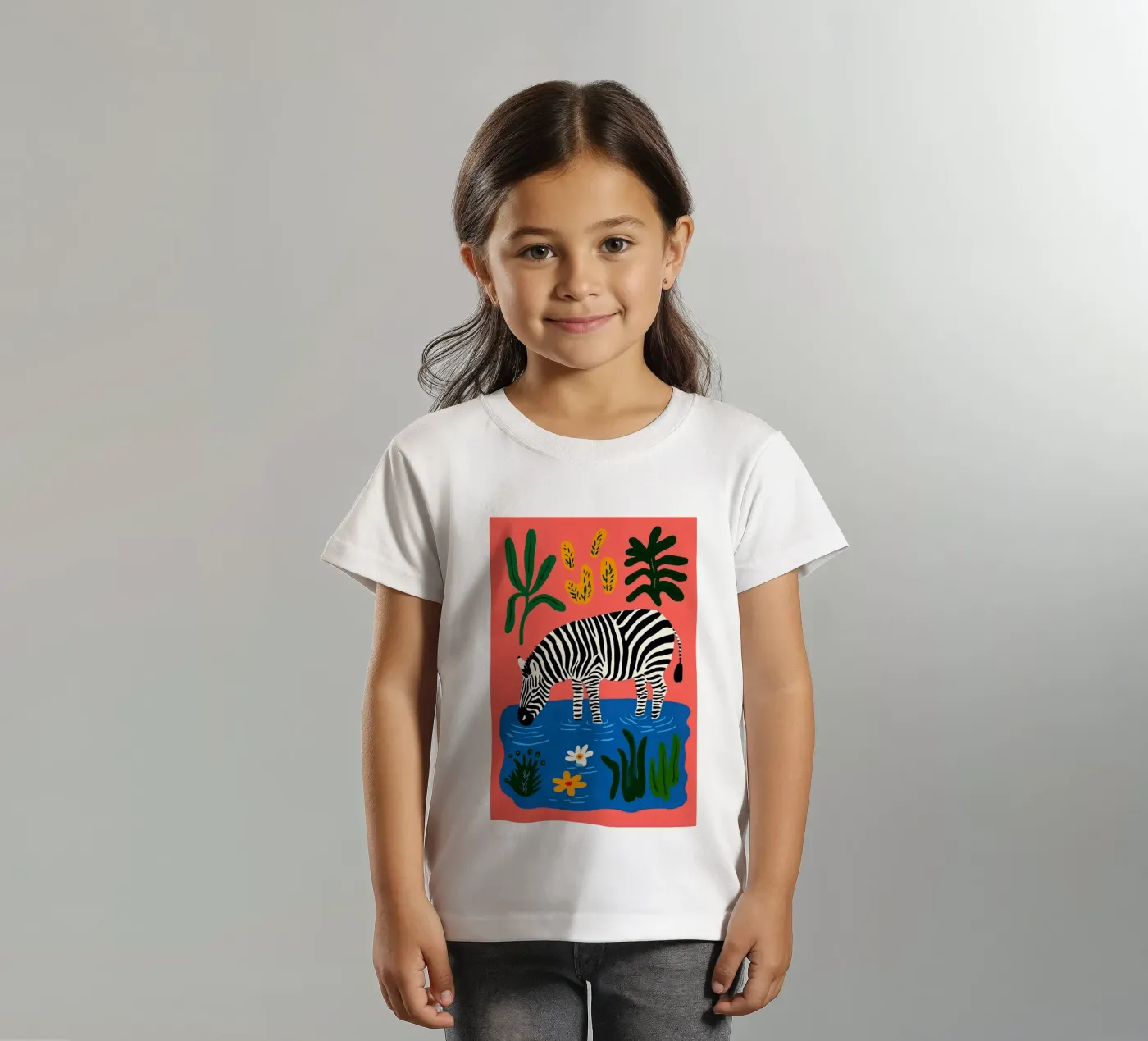 Zebra Kinder T-Shirt von CKM