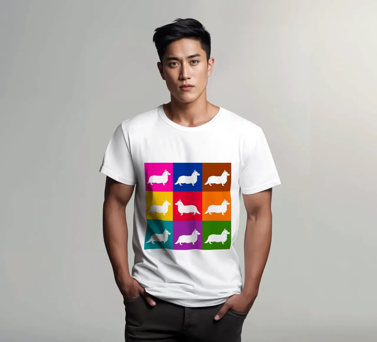 Corgie t-shirt da Pop dogs