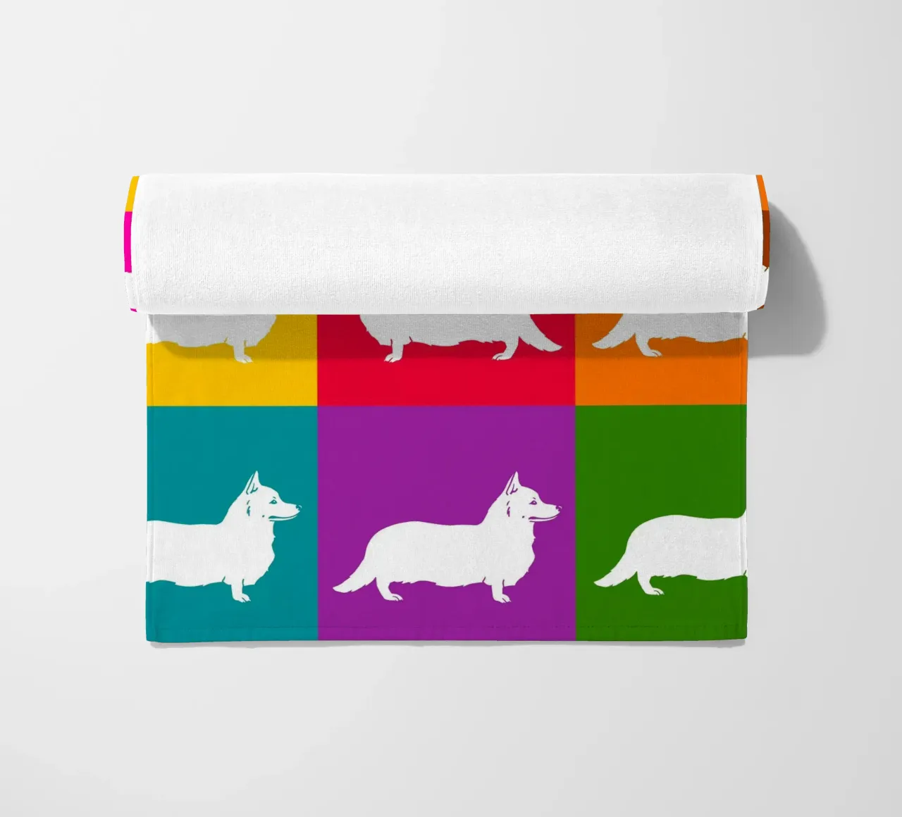 Corgie product.type.towel-beach common.byCreator Pop dogs