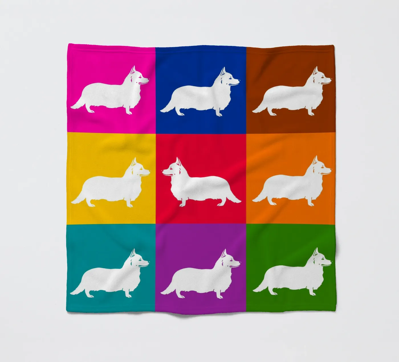 Corgie Fleecedecke von Pop dogs