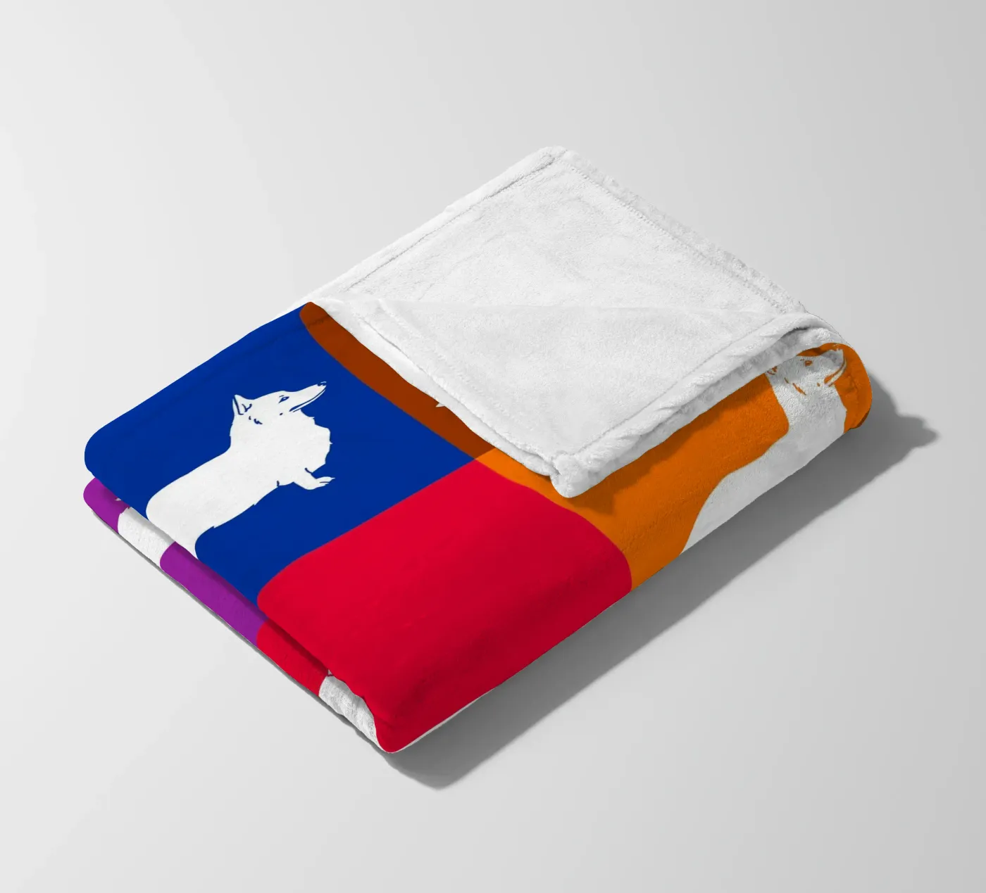 Corgie Fleecedecke von Pop dogs