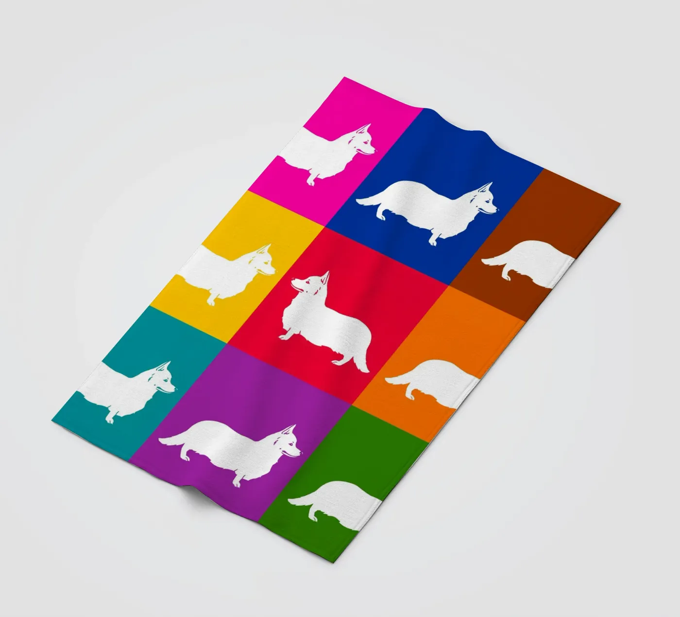 Corgie Fleecedecke von Pop dogs