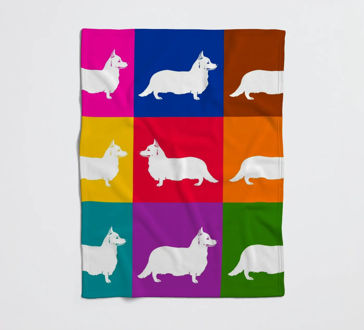 Corgie Fleecedecke von Pop dogs