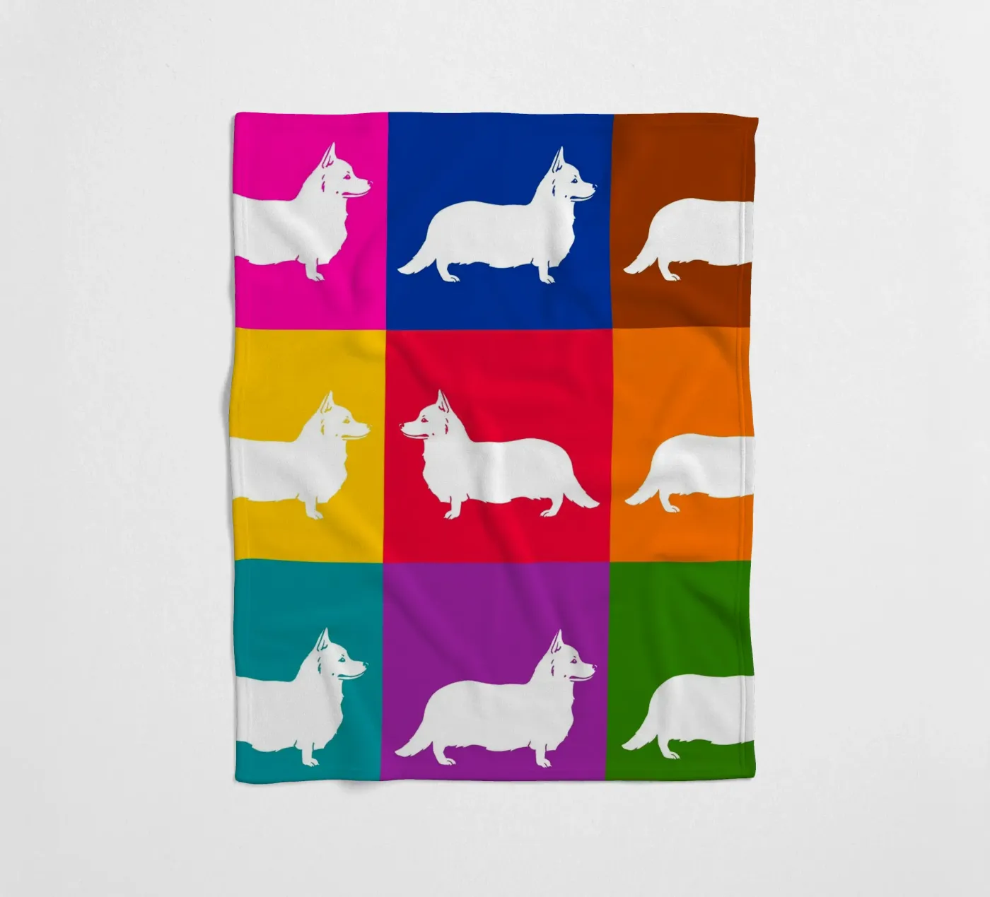 Corgie Fleecedecke von Pop dogs
