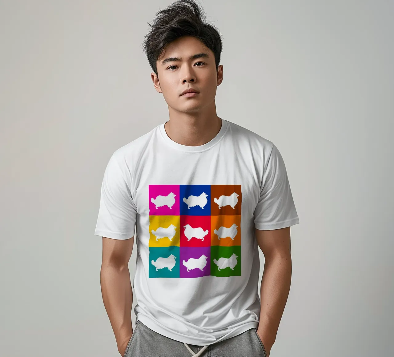 Collie ruvido t-shirt da Pop dogs