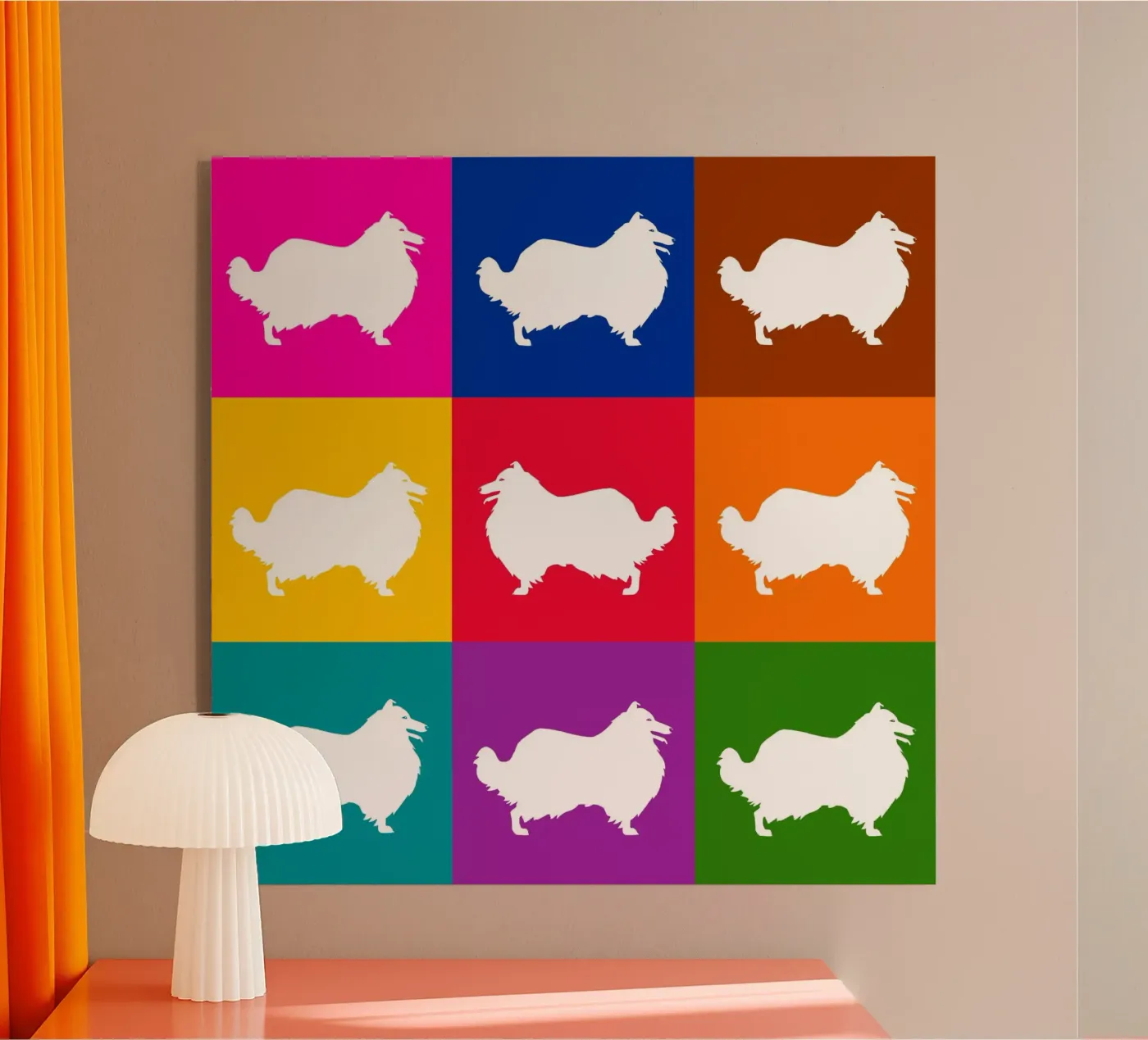 Collie ruvido plexiglass da Pop dogs