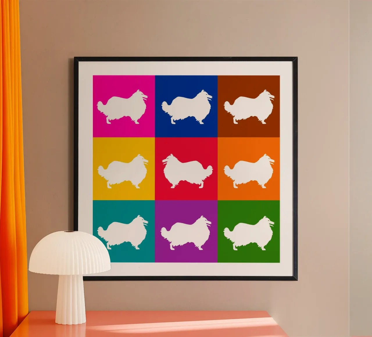 Rough Collie poster by Pop dogs