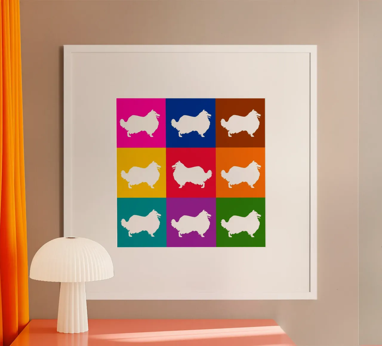 Rough Collie poster by Pop dogs