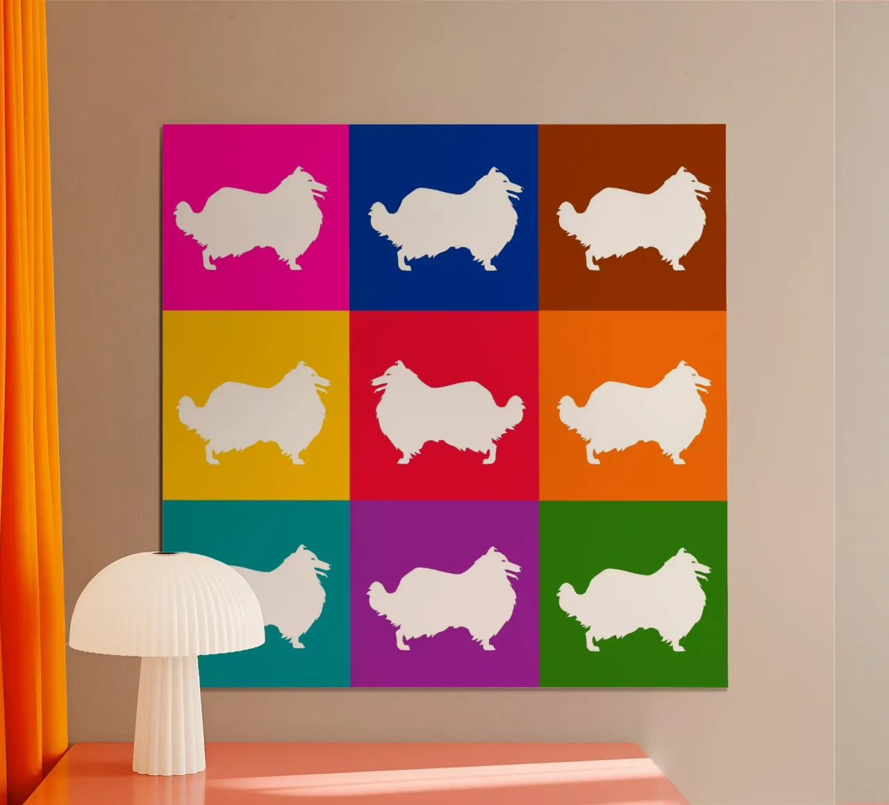 Rough Collie poster by Pop dogs